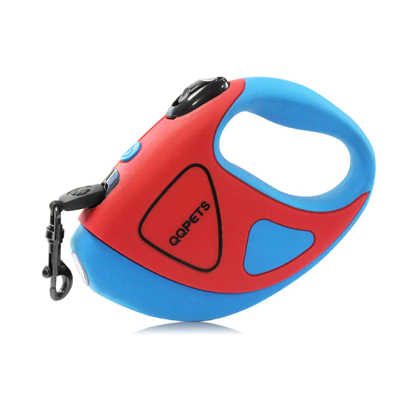 The "Neon-Tether" Pro | LED Retractable Fiber-Core Leash