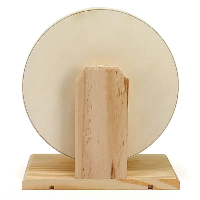 The "Artisan-Glide" | Natural Silent Wooden Exercise Wheel