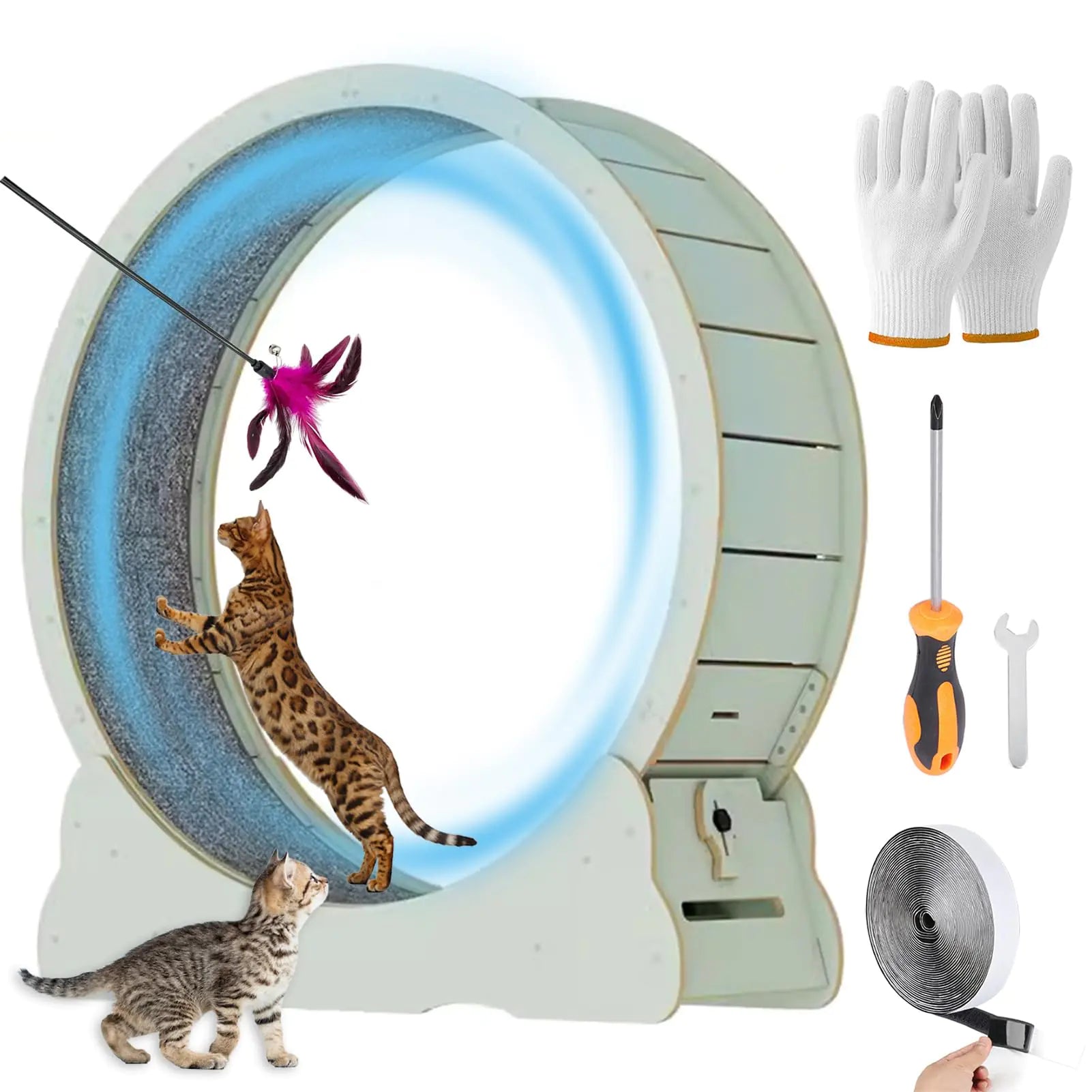 The "Aero-Glide" | Designer Mint Edition Silent Cat Wheel