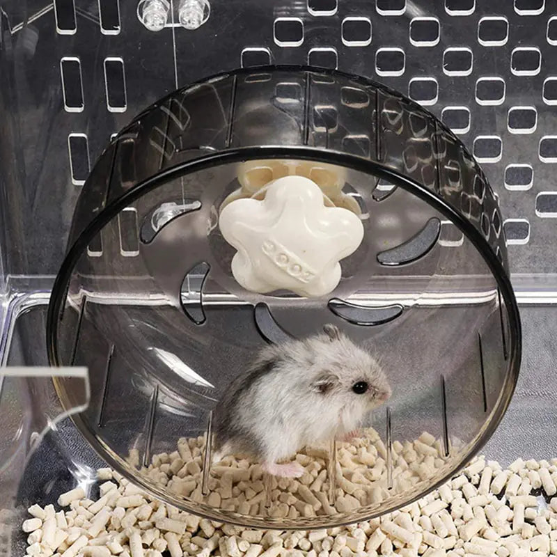 Ultra-Silent Transparent Small Animal Exercise Wheel