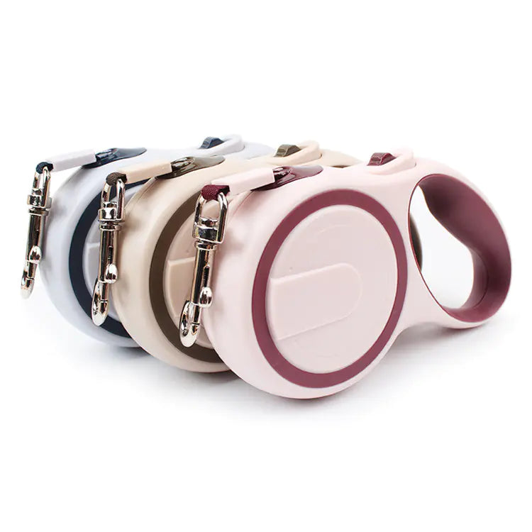 The "Chroma-Glide" Luxe Multicolor Retractable Leash