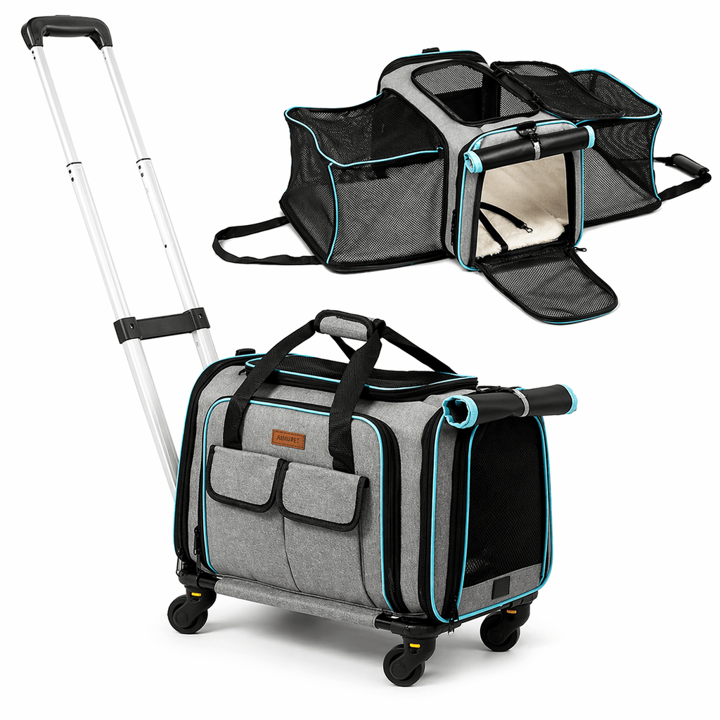 Aero - Vault™ Kinetic Trolley | Executive Rolling Transit Pets - Dog Carriers Petcetera™